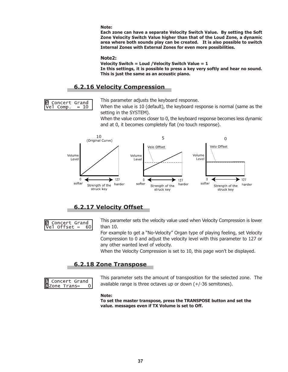 Kawai Professional Stage Piano MP8II User Manual | Page 37 / 76