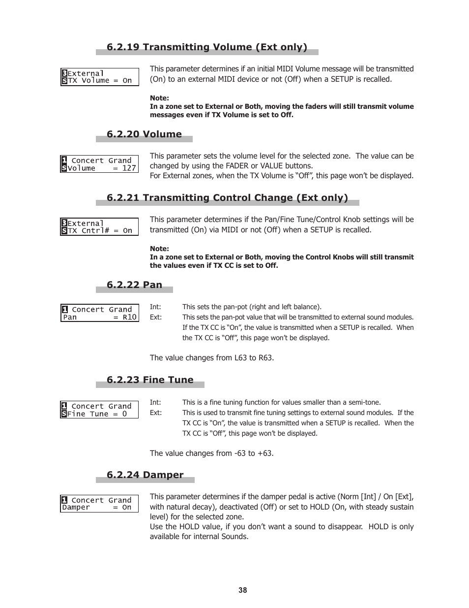 Kawai Professional Stage Piano MP8II User Manual | Page 38 / 76