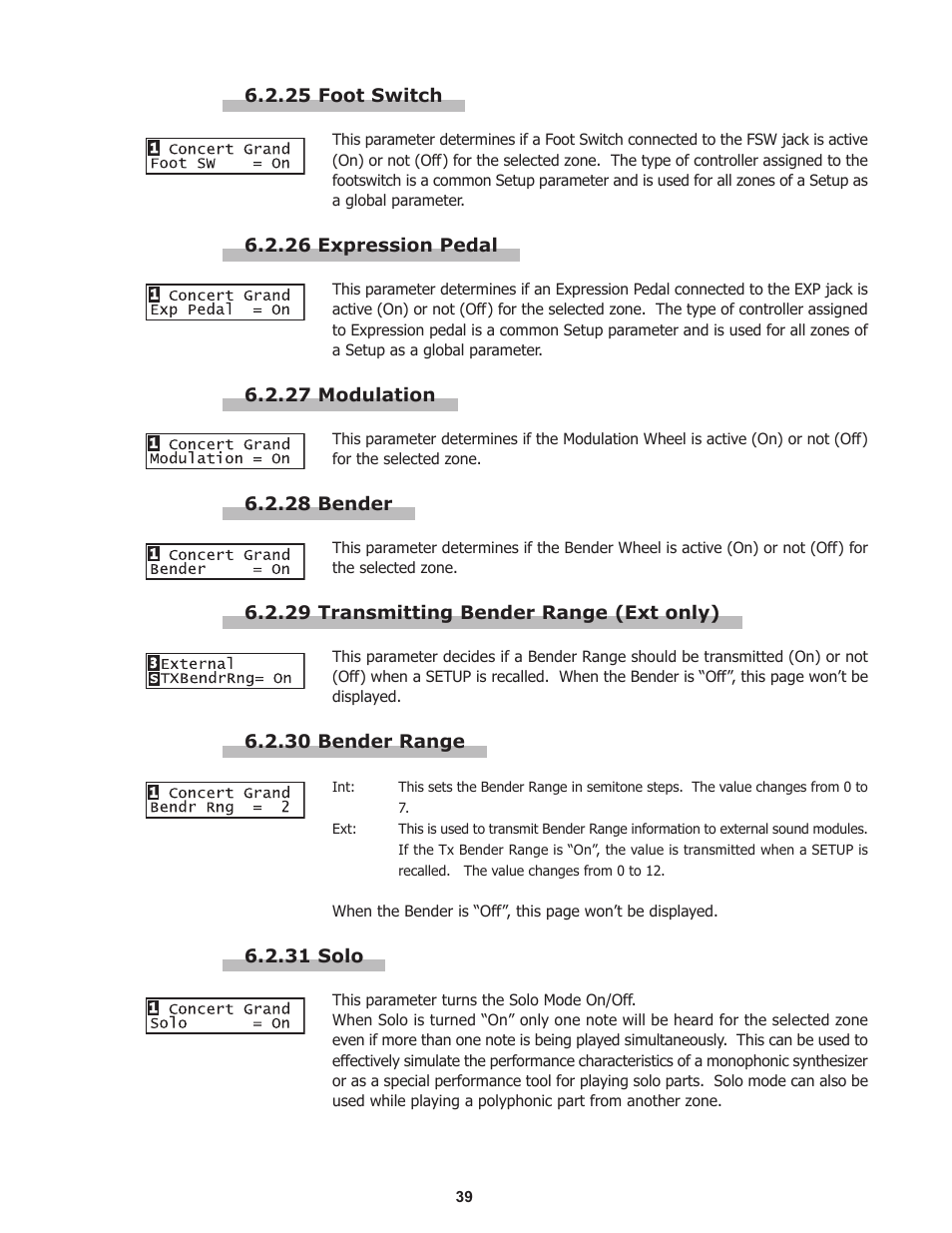 Kawai Professional Stage Piano MP8II User Manual | Page 39 / 76