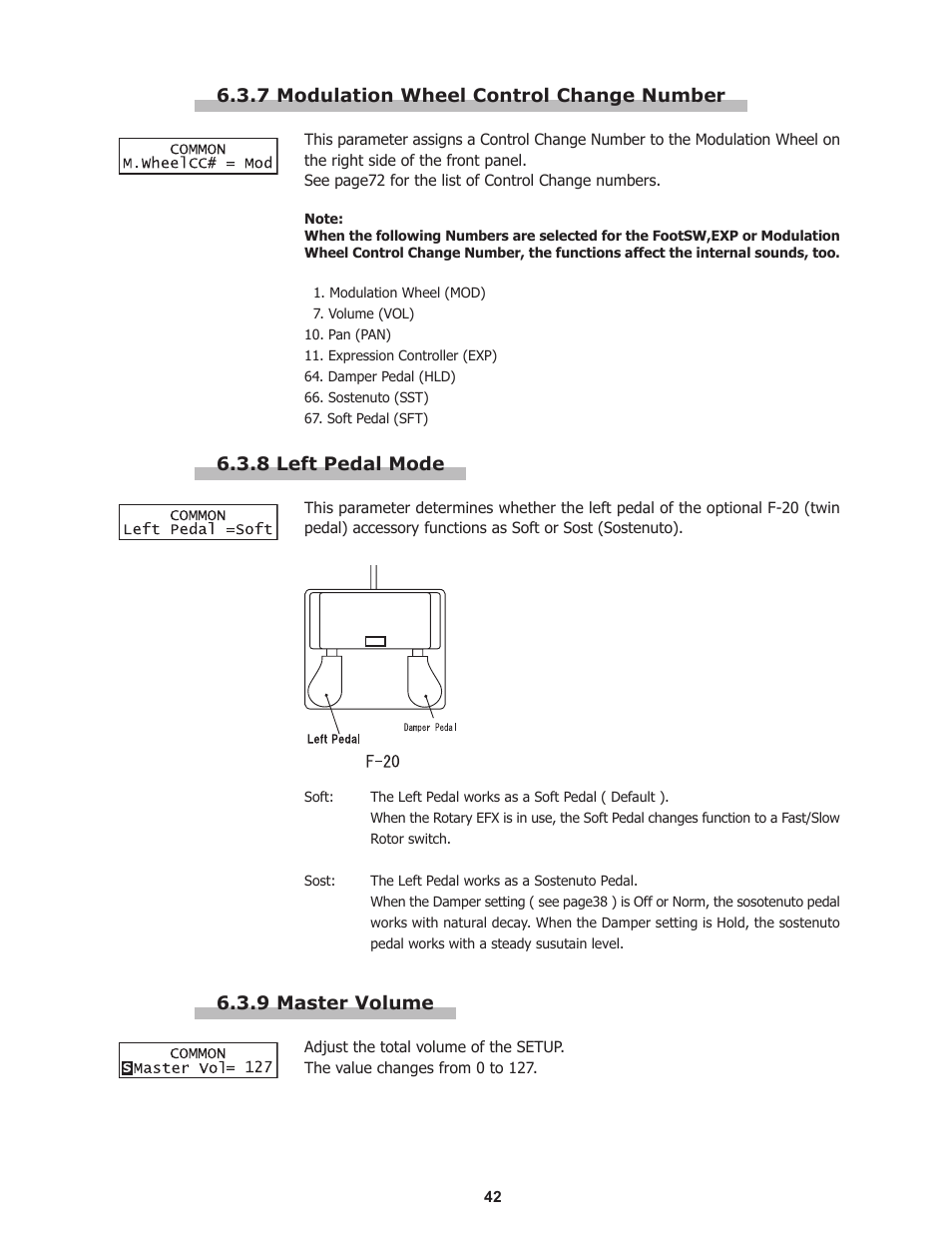 Kawai Professional Stage Piano MP8II User Manual | Page 42 / 76