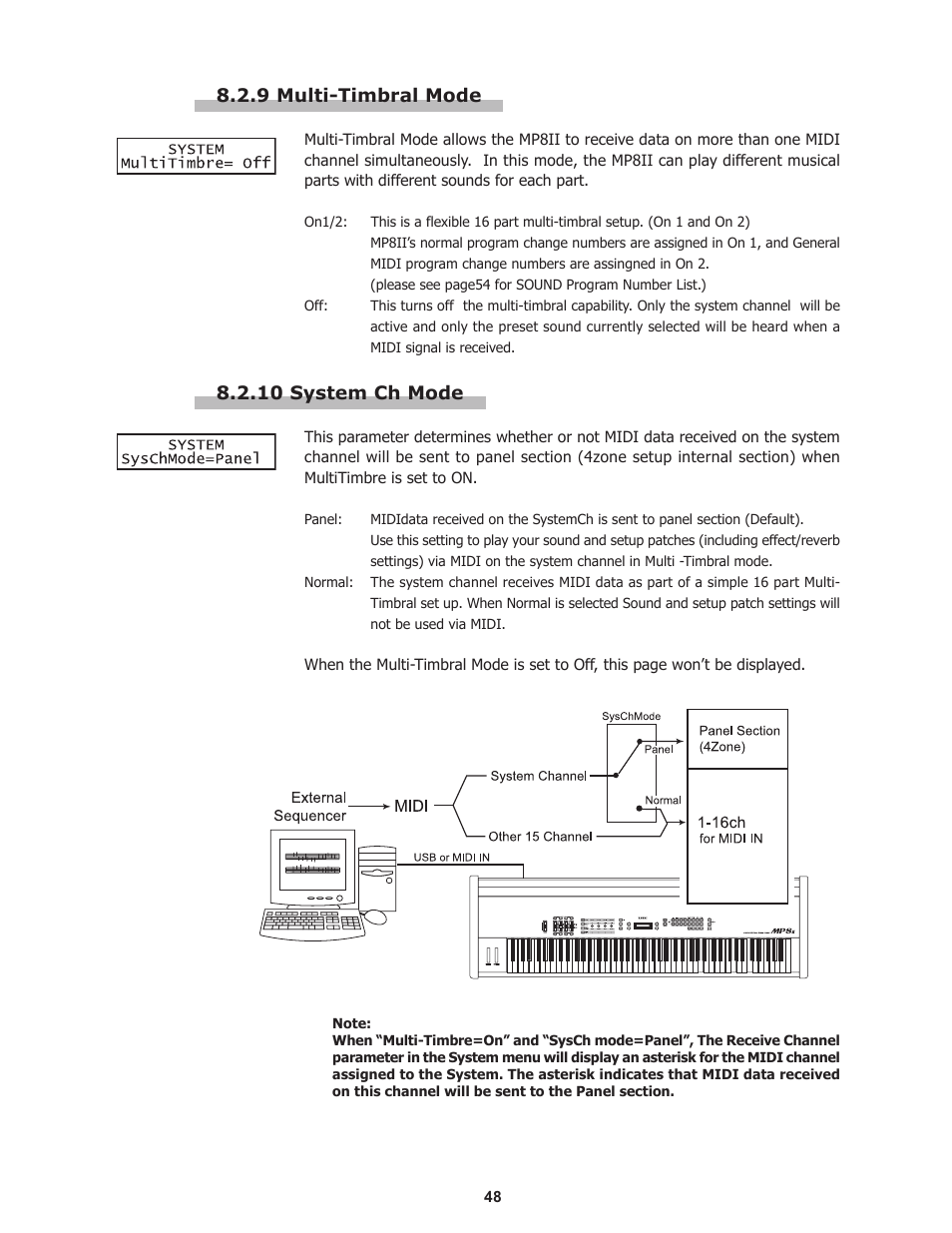 Kawai Professional Stage Piano MP8II User Manual | Page 48 / 76