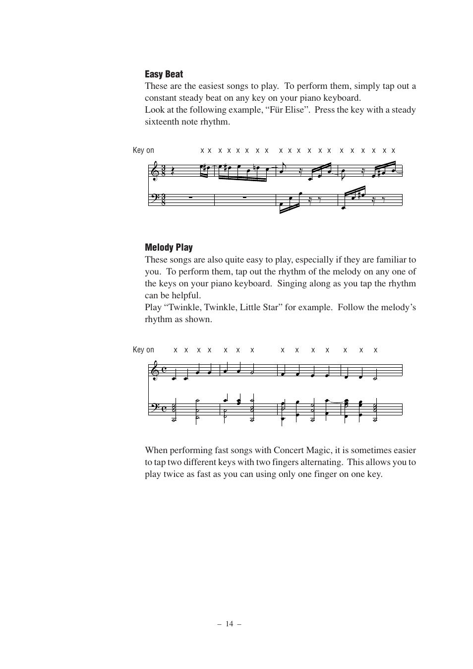 Kawai CL25 User Manual | Page 14 / 28