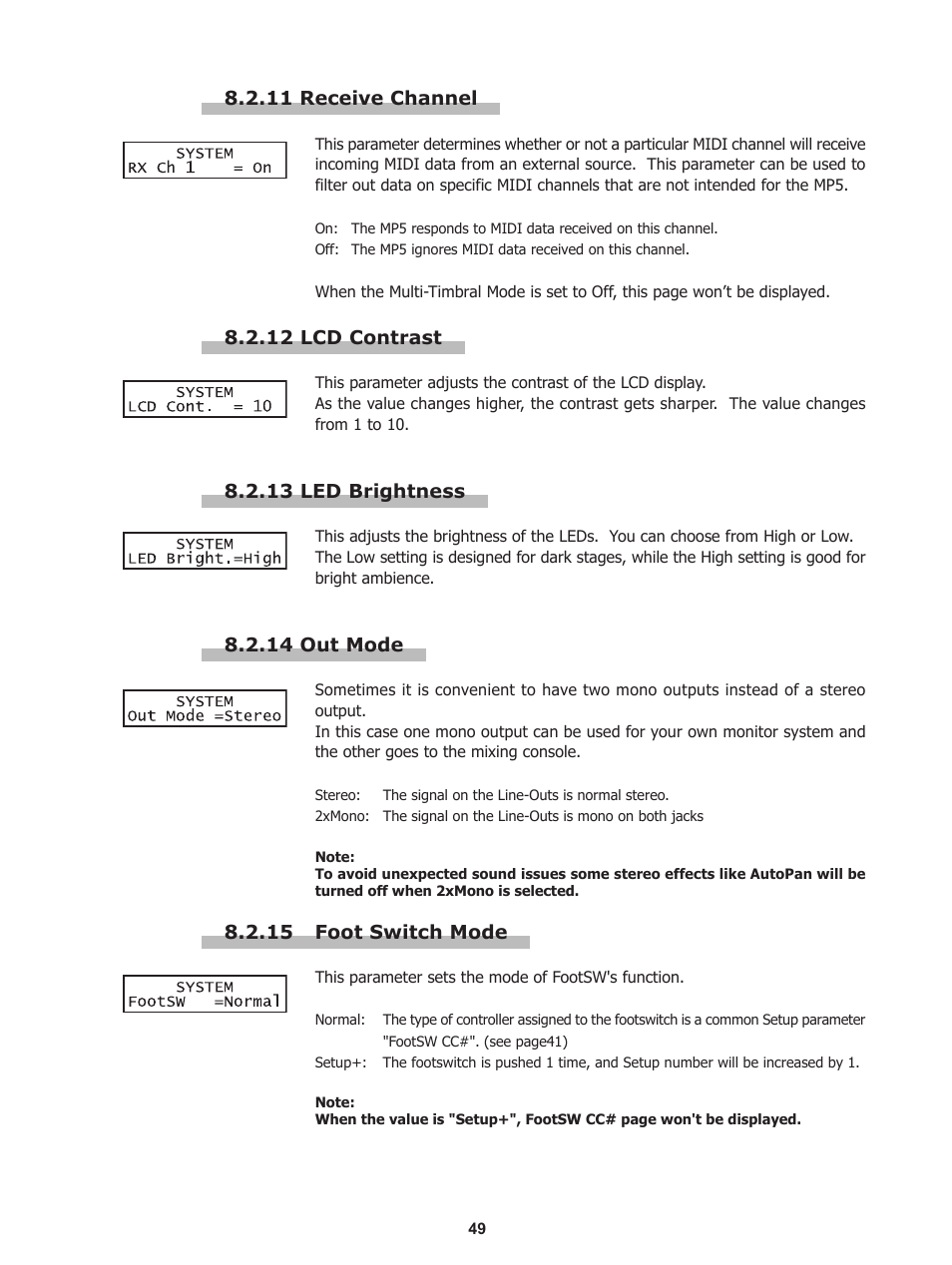 Kawai Stage Piano MP5 User Manual | Page 49 / 76