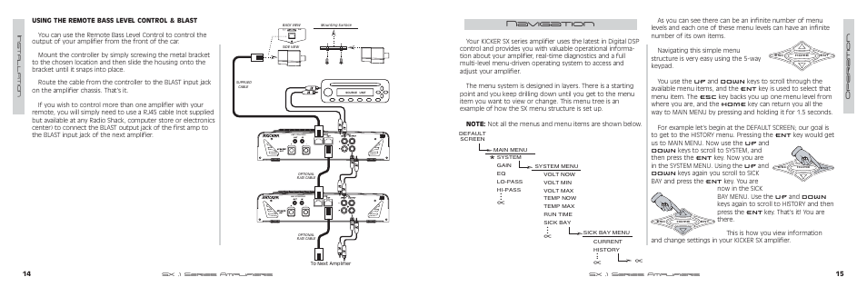 Navigation | Kicker SX SERIES SX650.1 User Manual | Page 8 / 20