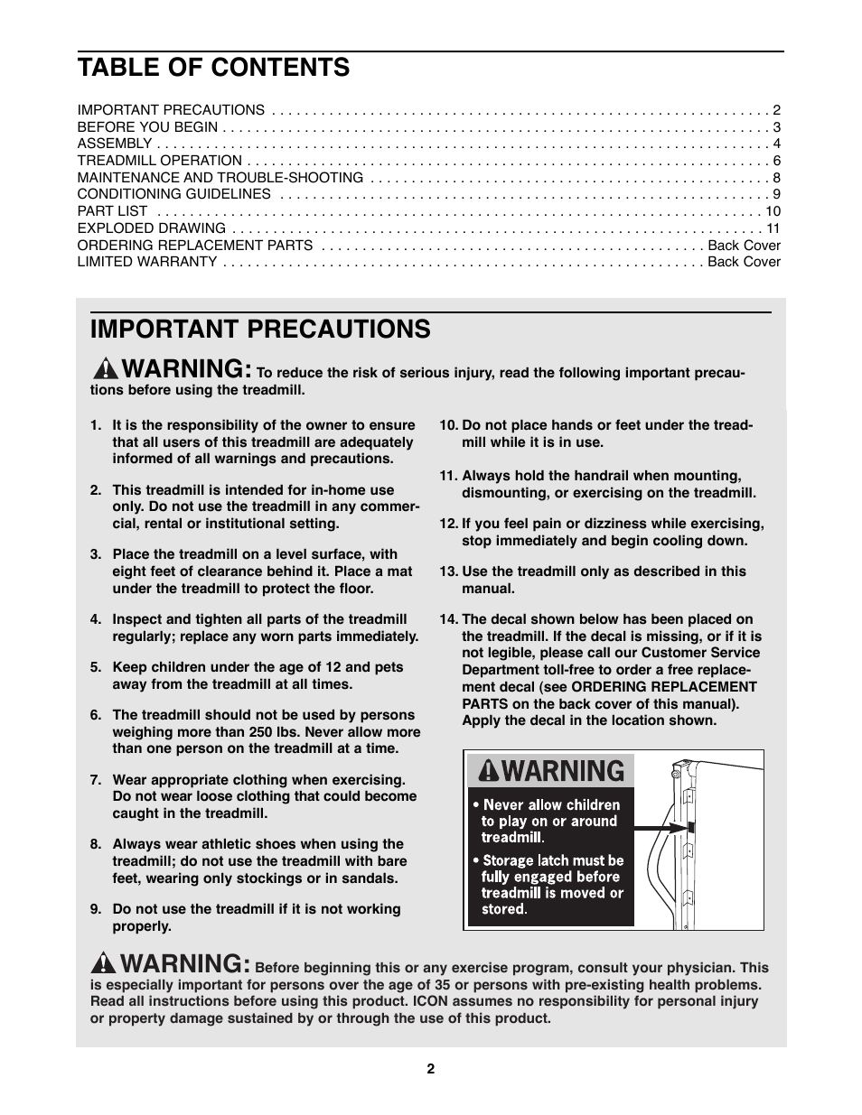 Kathy Ireland Home WLTL23180 User Manual | Page 2 / 12