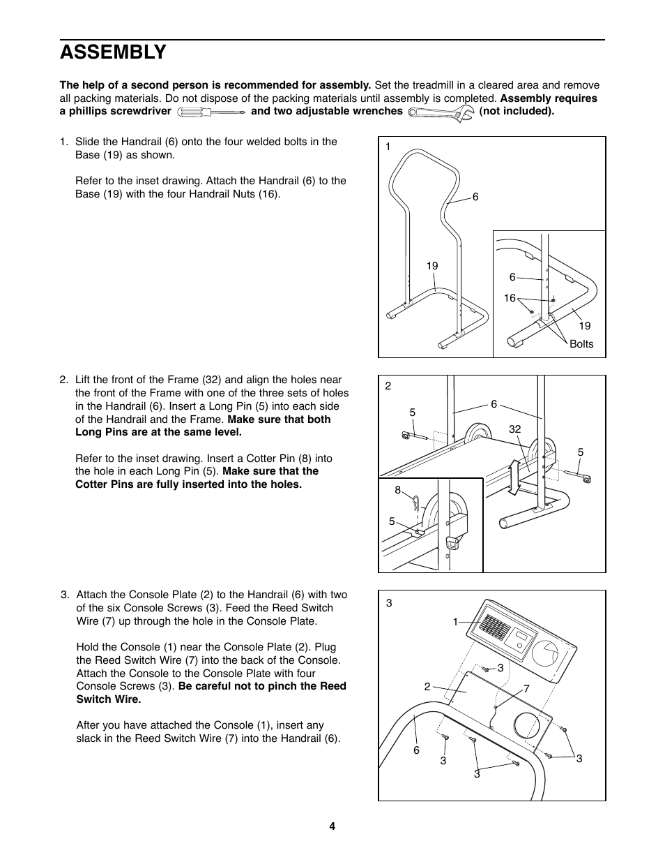 Assembly | Kathy Ireland Home WLTL23180 User Manual | Page 4 / 12