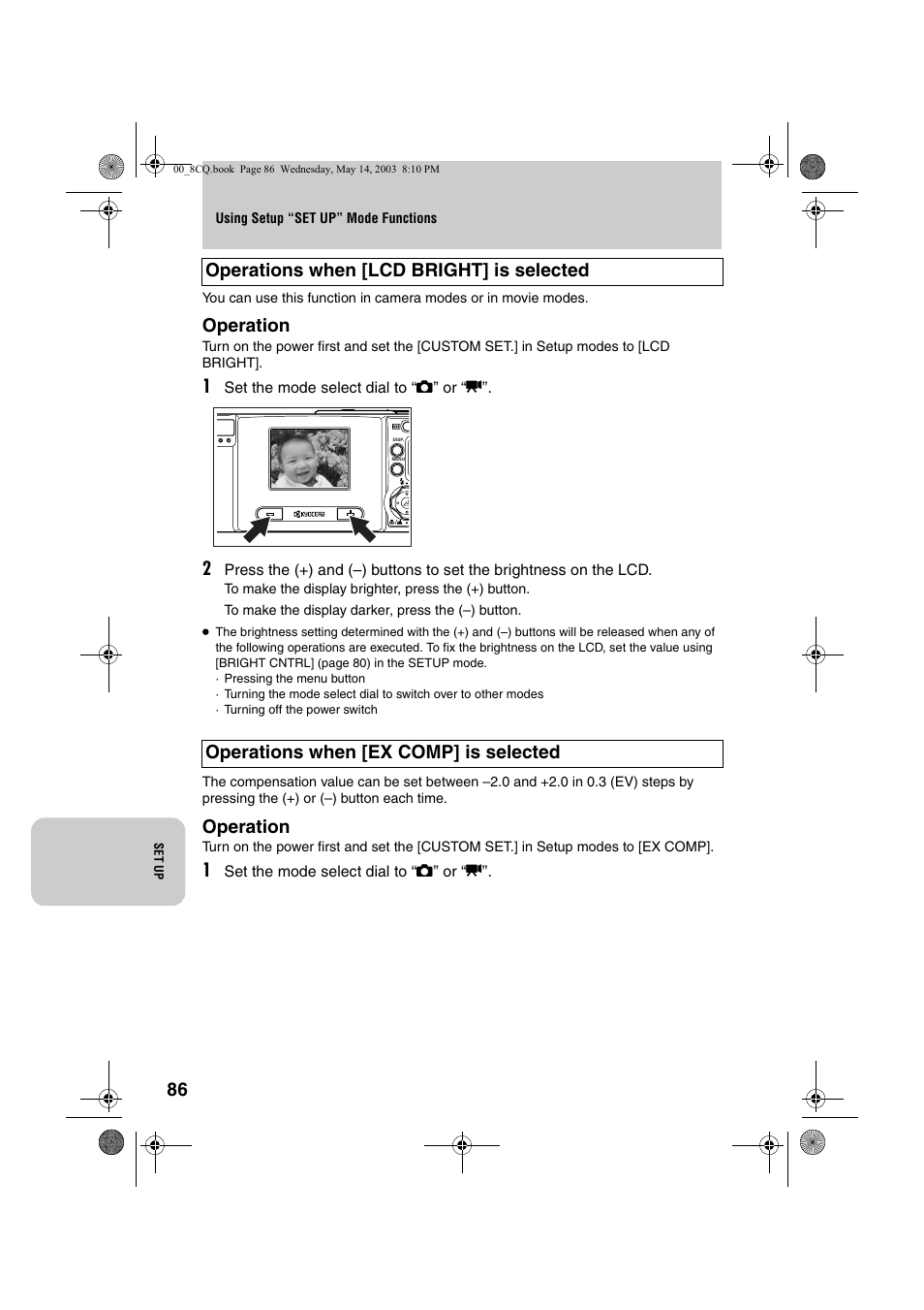 Operation | Kyocera Finecam L4 User Manual | Page 86 / 106