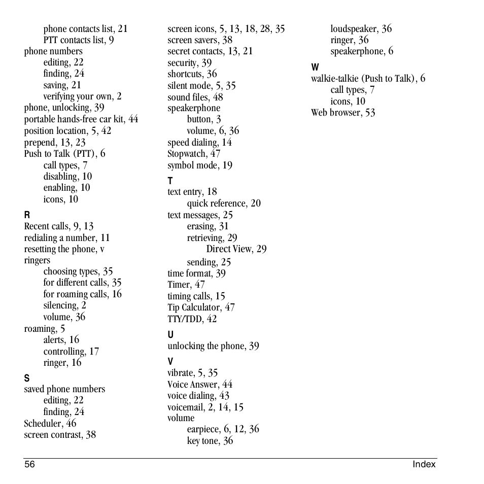 Kyocera KX444 User Manual | Page 62 / 64