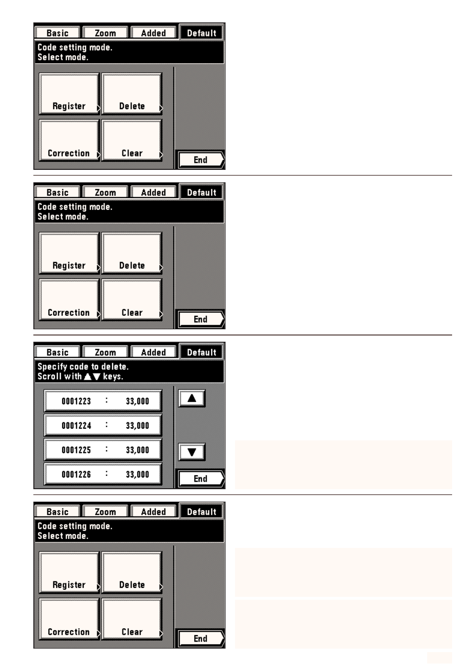Deleting dept. codes | Kyocera 4230 User Manual | Page 129 / 226