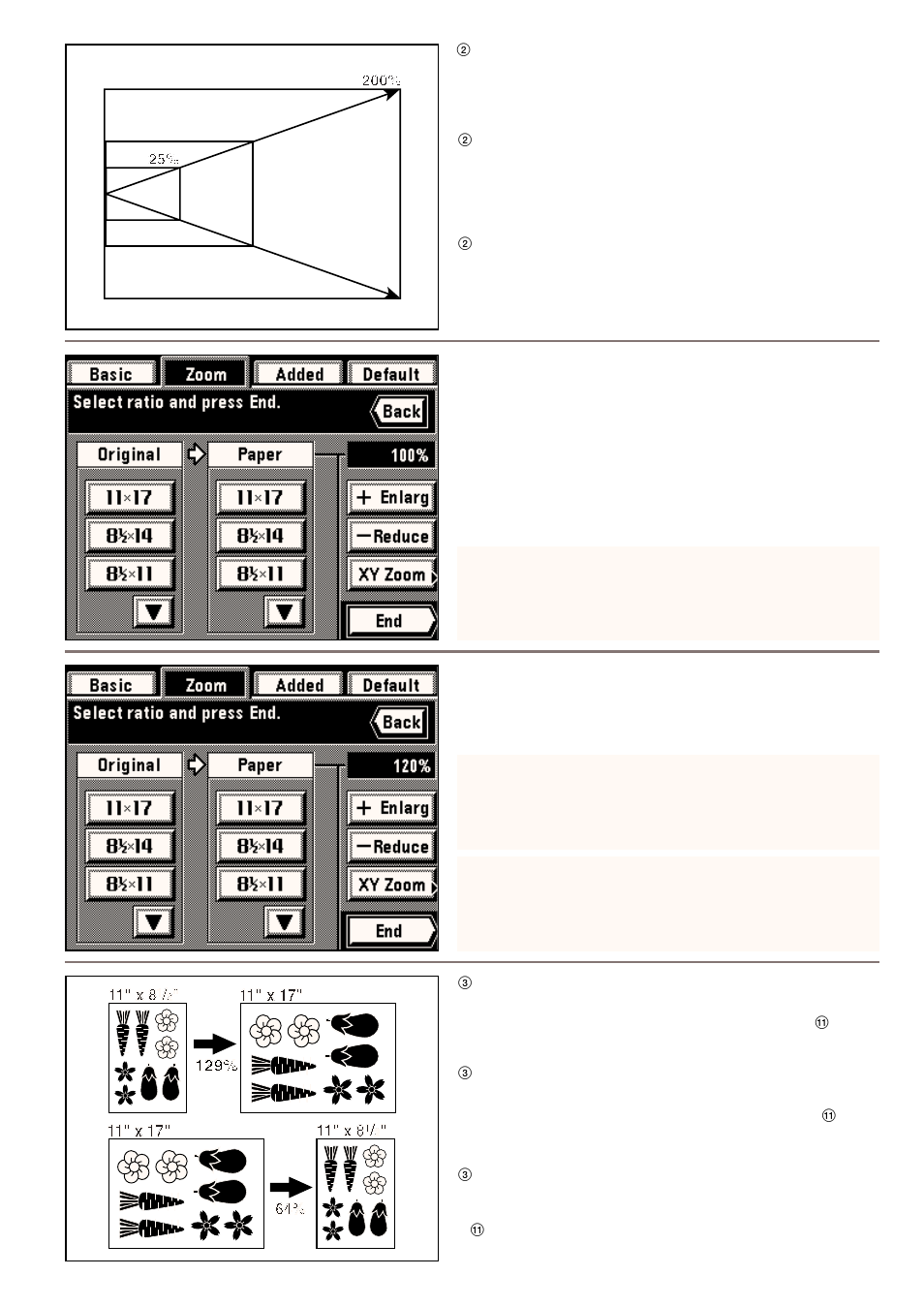 2 zoom copy mode, 3 standard zoom mode | Kyocera 4230 User Manual | Page 53 / 226