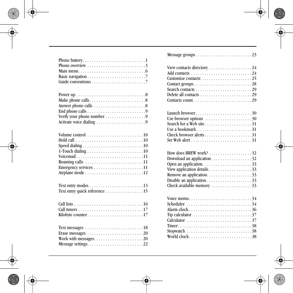 Kyocera S2410 User Manual | Page 7 / 72