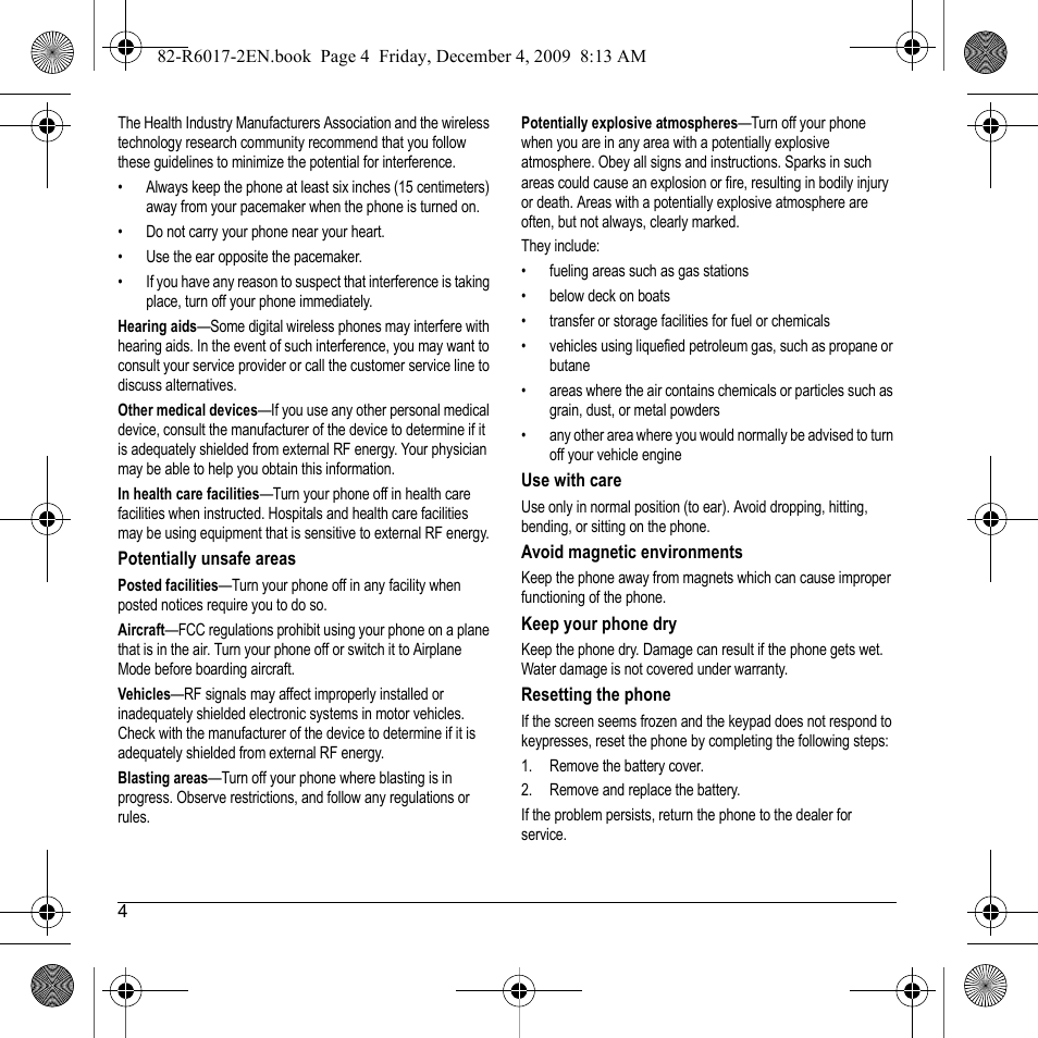 Kyocera TOMO S2410 User Manual | Page 4 / 72