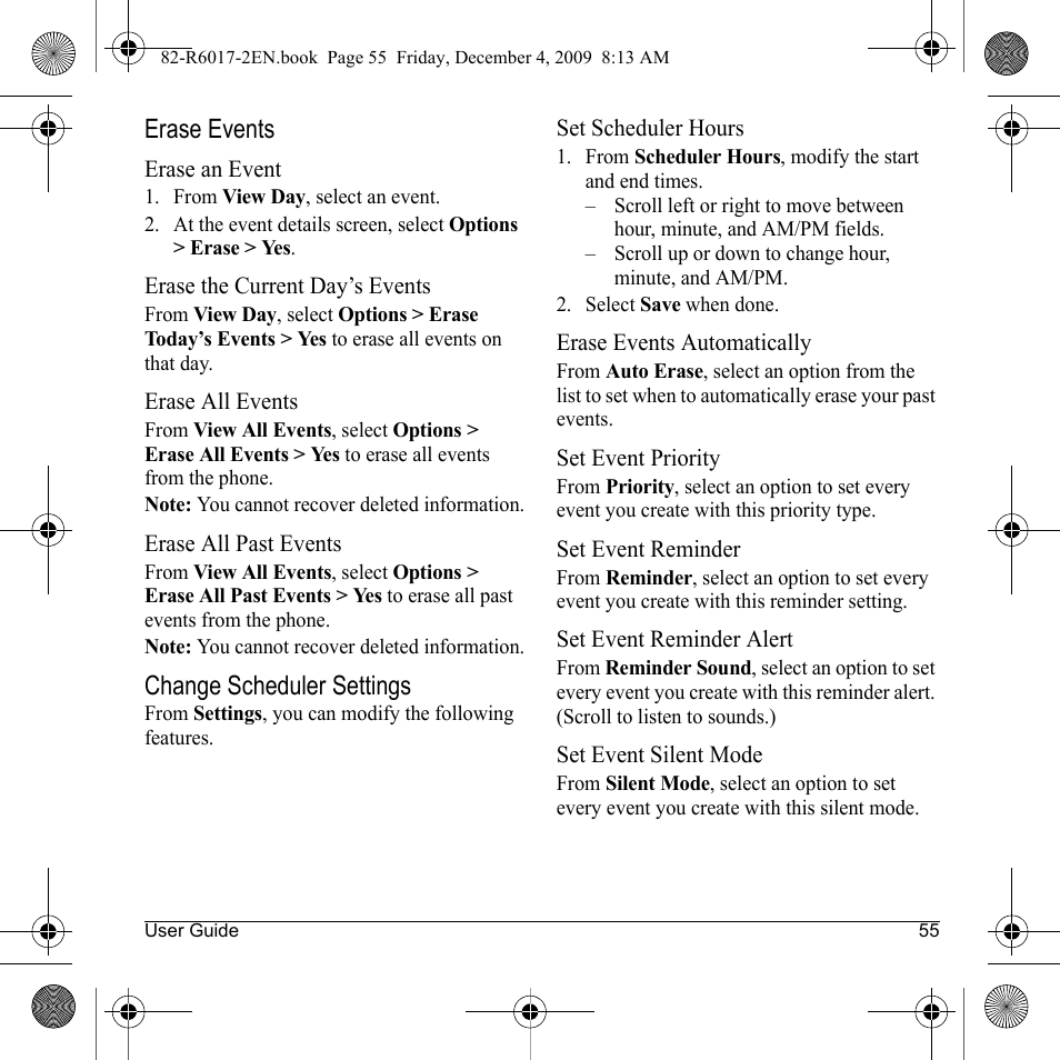 Kyocera TOMO S2410 User Manual | Page 55 / 72