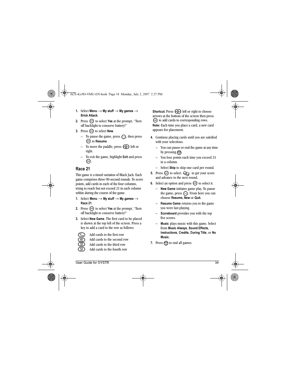 Kyocera OYSTR KX9 User Manual | Page 41 / 64