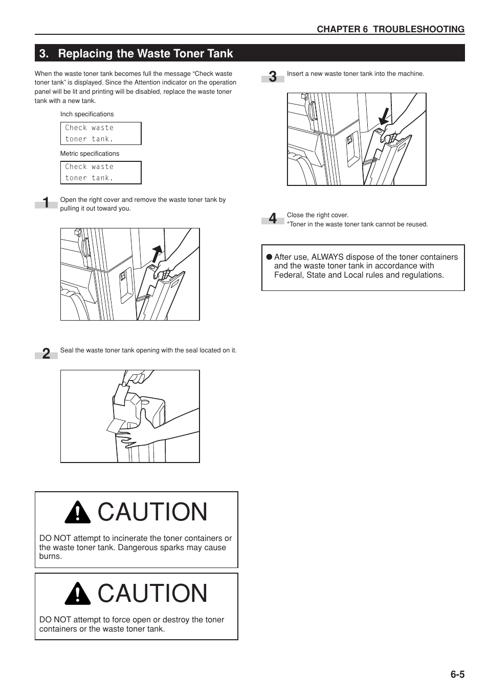 Caution | Kyocera KM-P4845w User Manual | Page 51 / 68