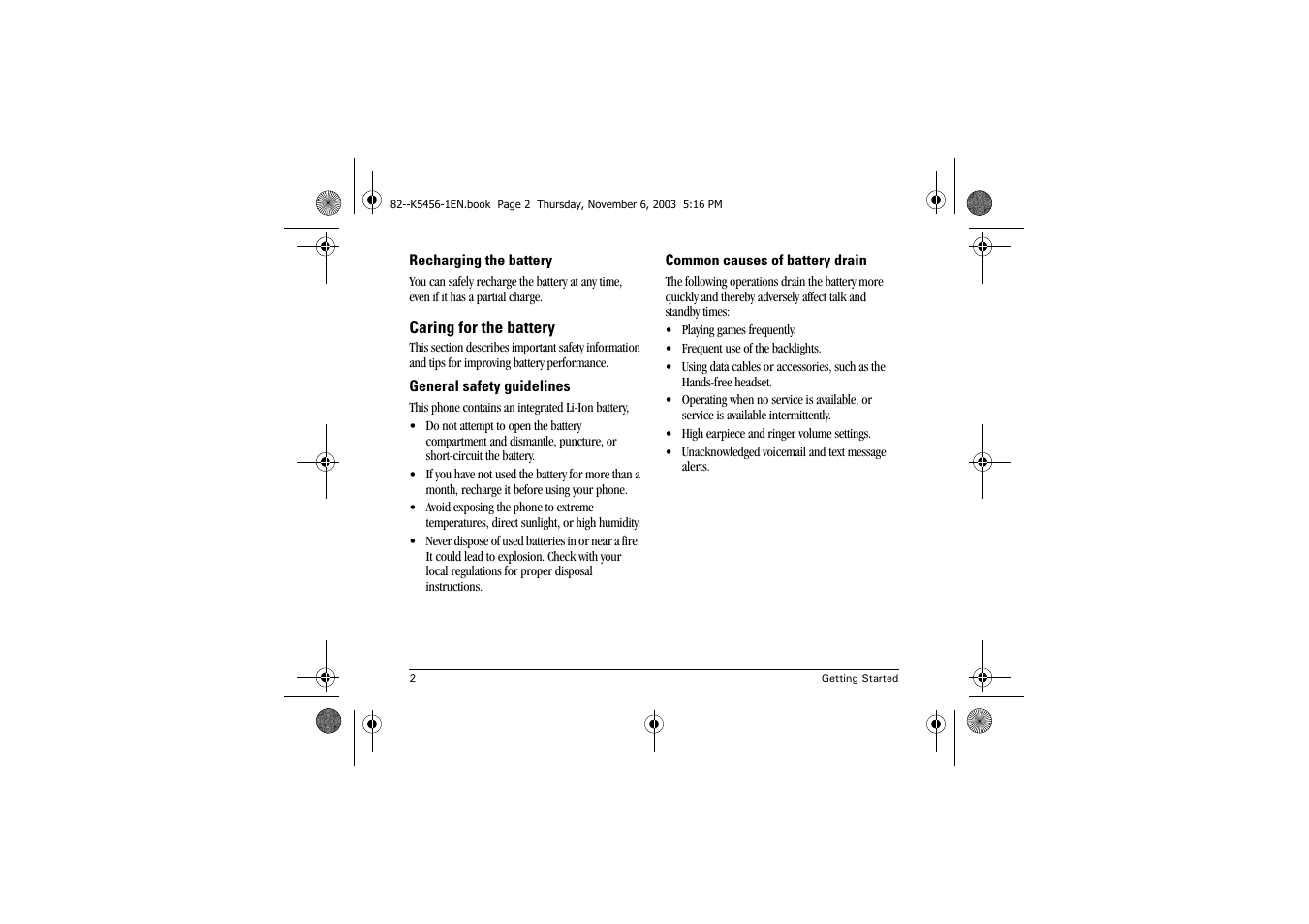 Kyocera K112 User Manual | Page 8 / 42