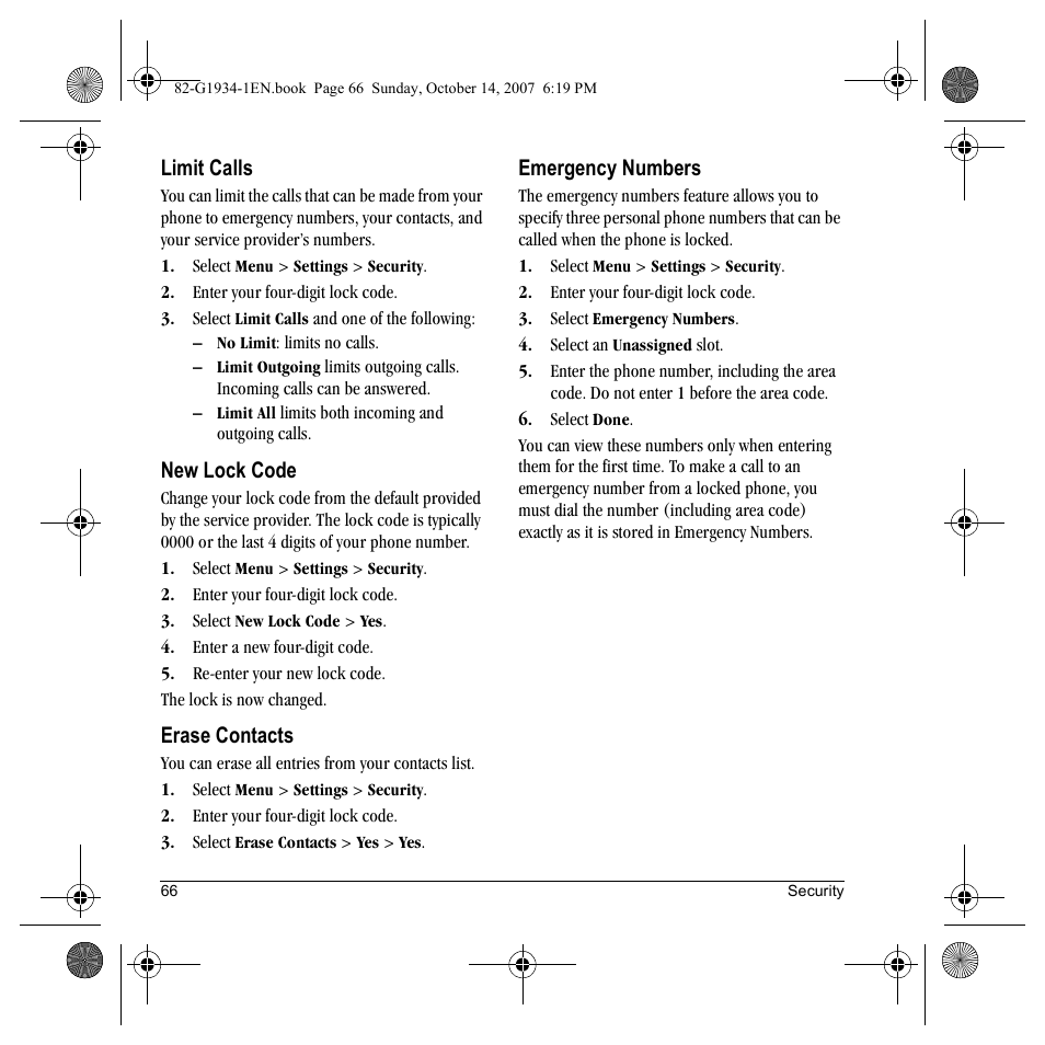 Kyocera Lingo M1000 User Manual | Page 74 / 88