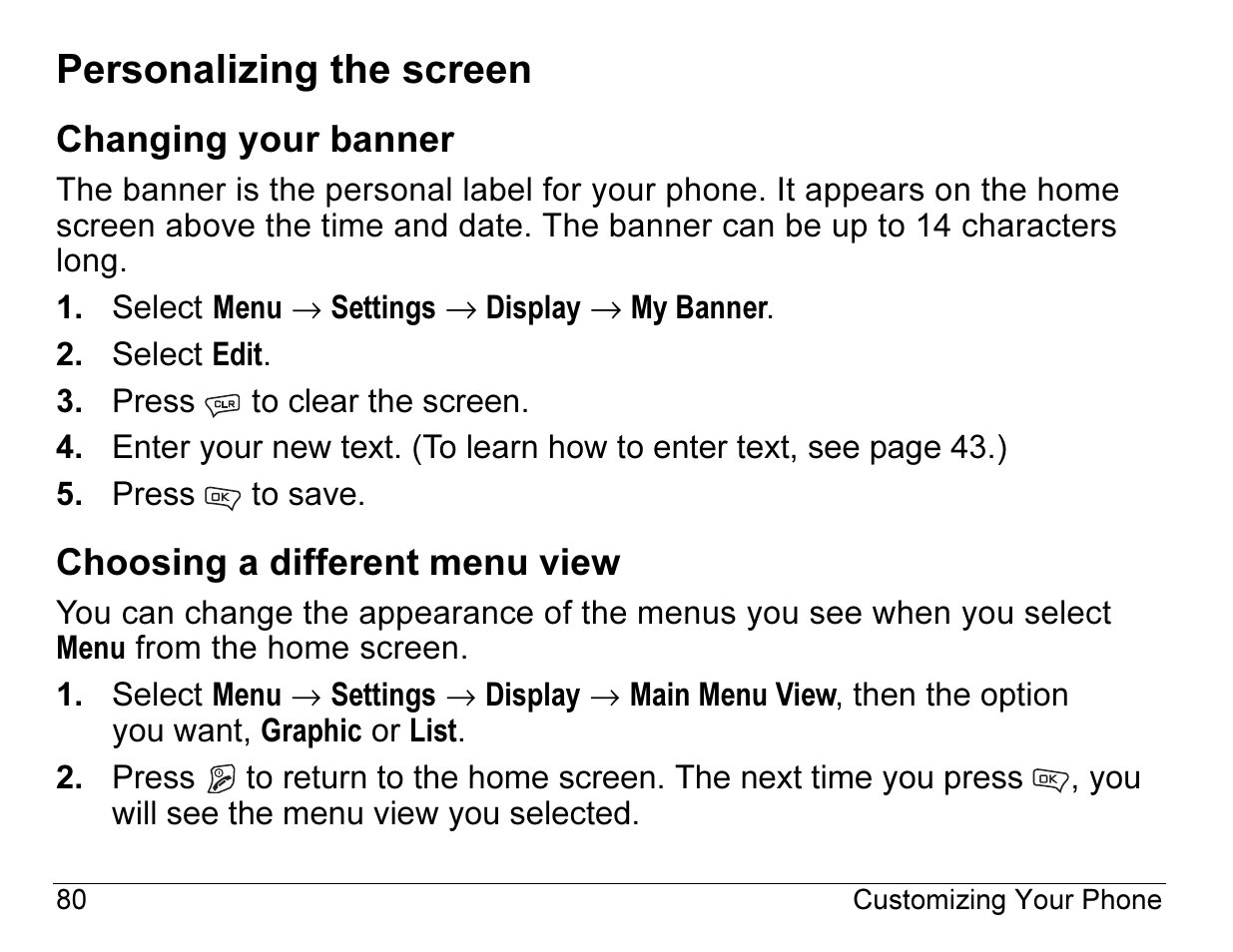 Personalizing the screen | Kyocera Angel SE47 User Manual | Page 102 / 148