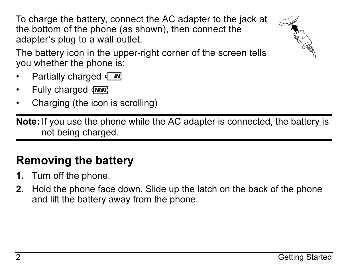 Removing the battery | Kyocera Angel SE47 User Manual | Page 24 / 148