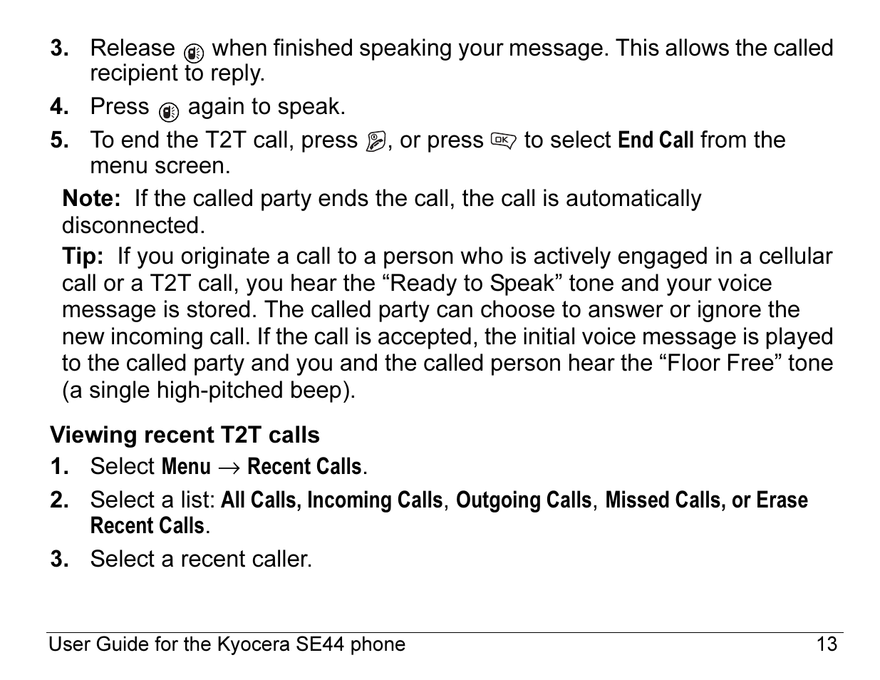 Kyocera Angel SE47 User Manual | Page 35 / 148