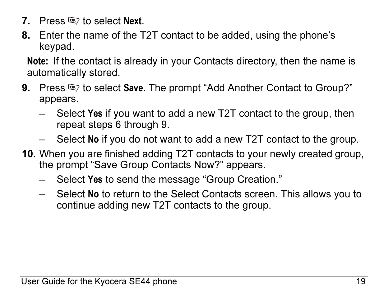 Kyocera Angel SE47 User Manual | Page 41 / 148