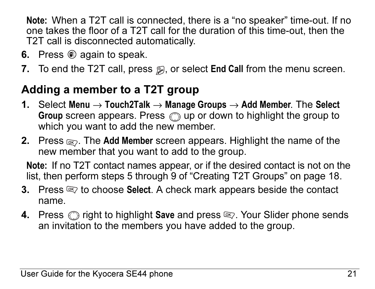 Kyocera Angel SE47 User Manual | Page 43 / 148