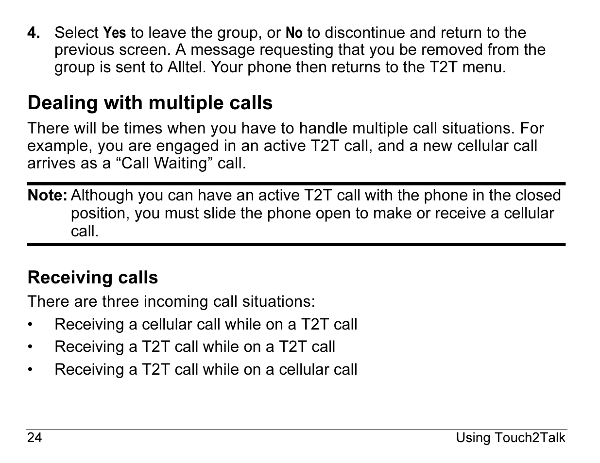 Dealing with multiple calls | Kyocera Angel SE47 User Manual | Page 46 / 148