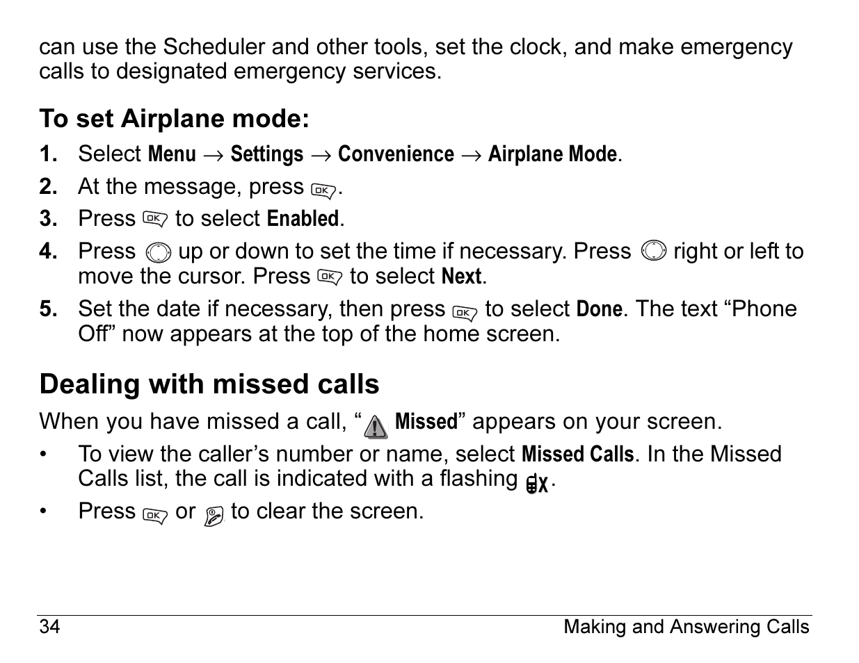 Dealing with missed calls | Kyocera Angel SE47 User Manual | Page 56 / 148