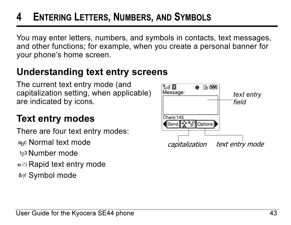 Kyocera Angel SE47 User Manual | Page 65 / 148