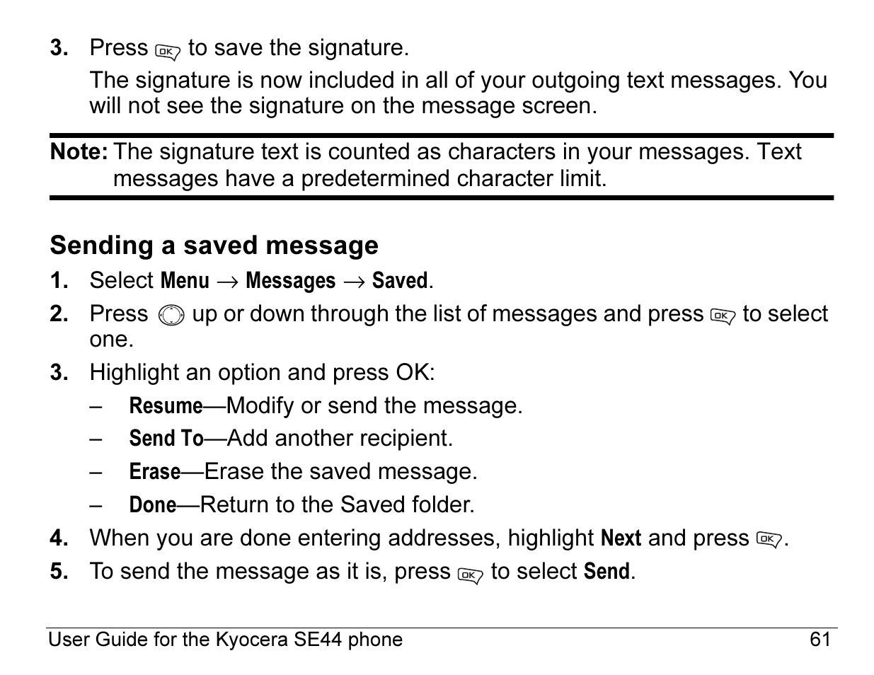 Kyocera Angel SE47 User Manual | Page 83 / 148