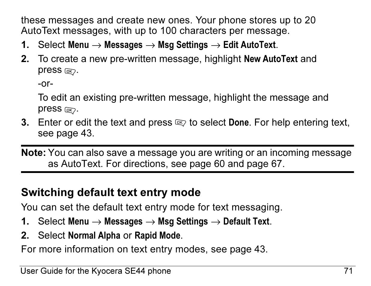 Kyocera Angel SE47 User Manual | Page 93 / 148