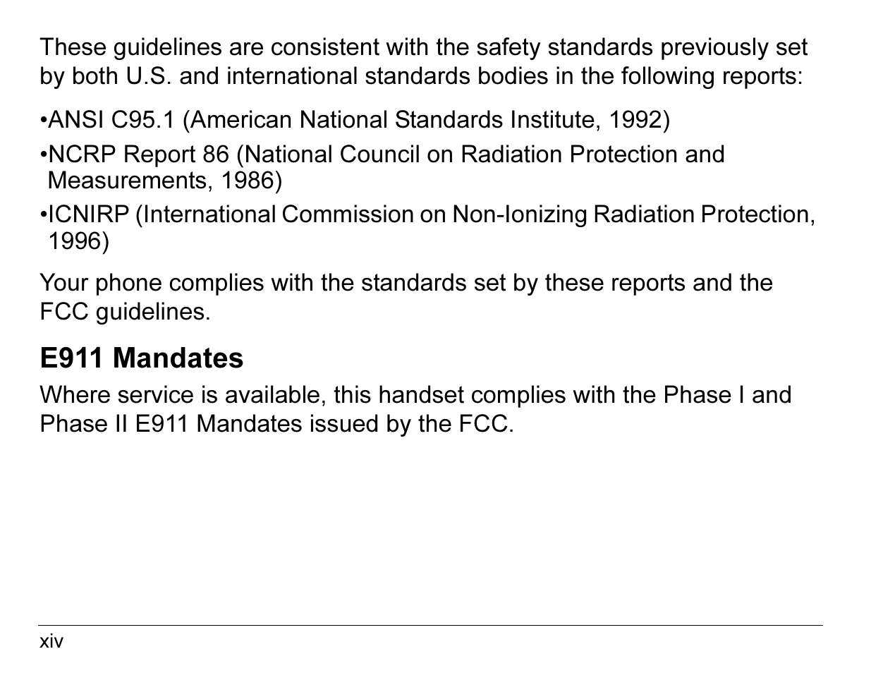 E911 mandates | Kyocera 2345 User Manual | Page 14 / 120