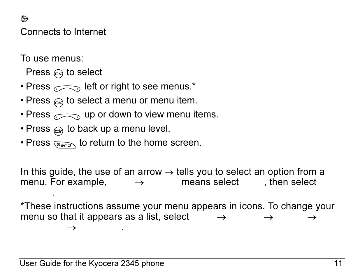 Kyocera 2345 User Manual | Page 31 / 120