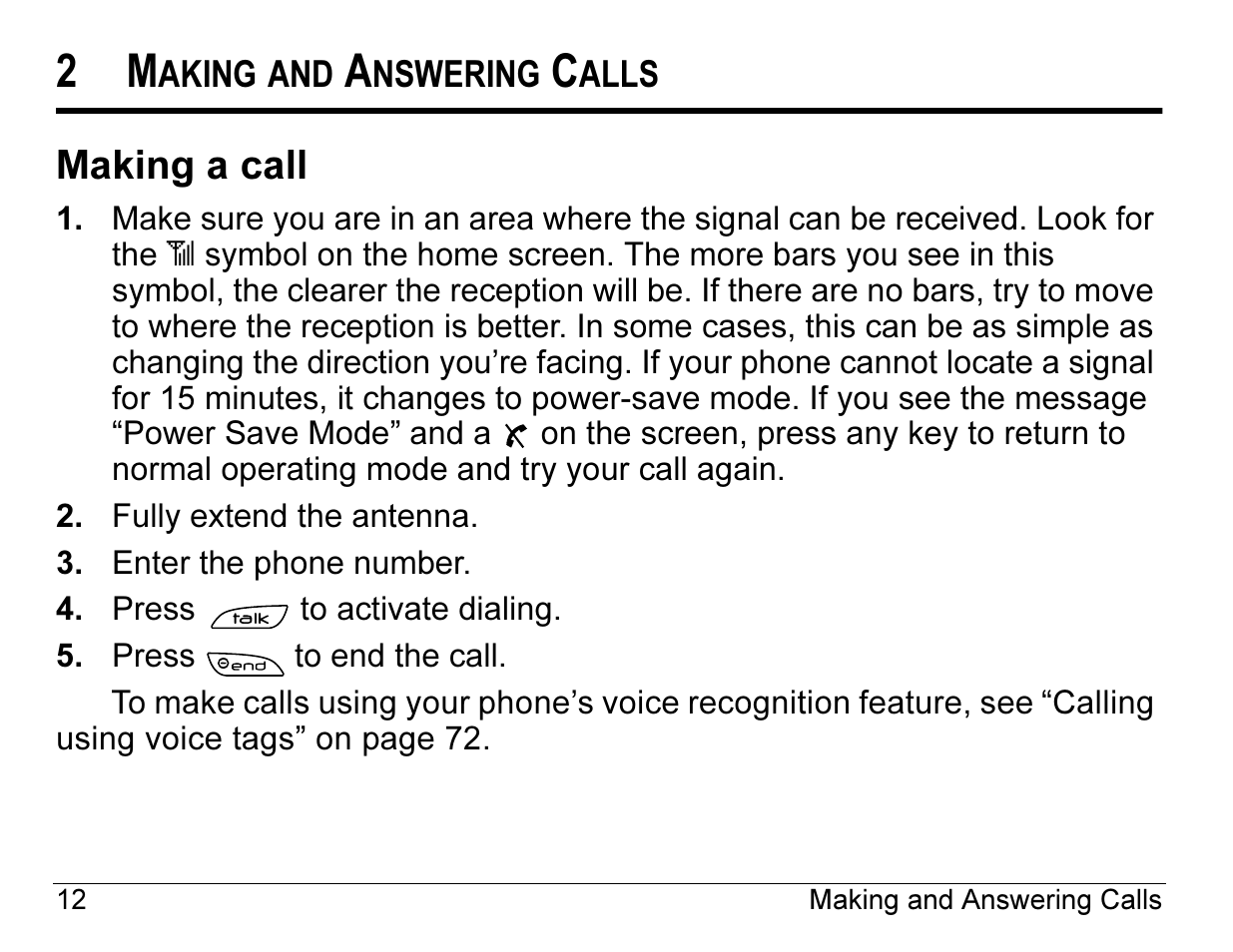 Making a call | Kyocera 2345 User Manual | Page 32 / 120