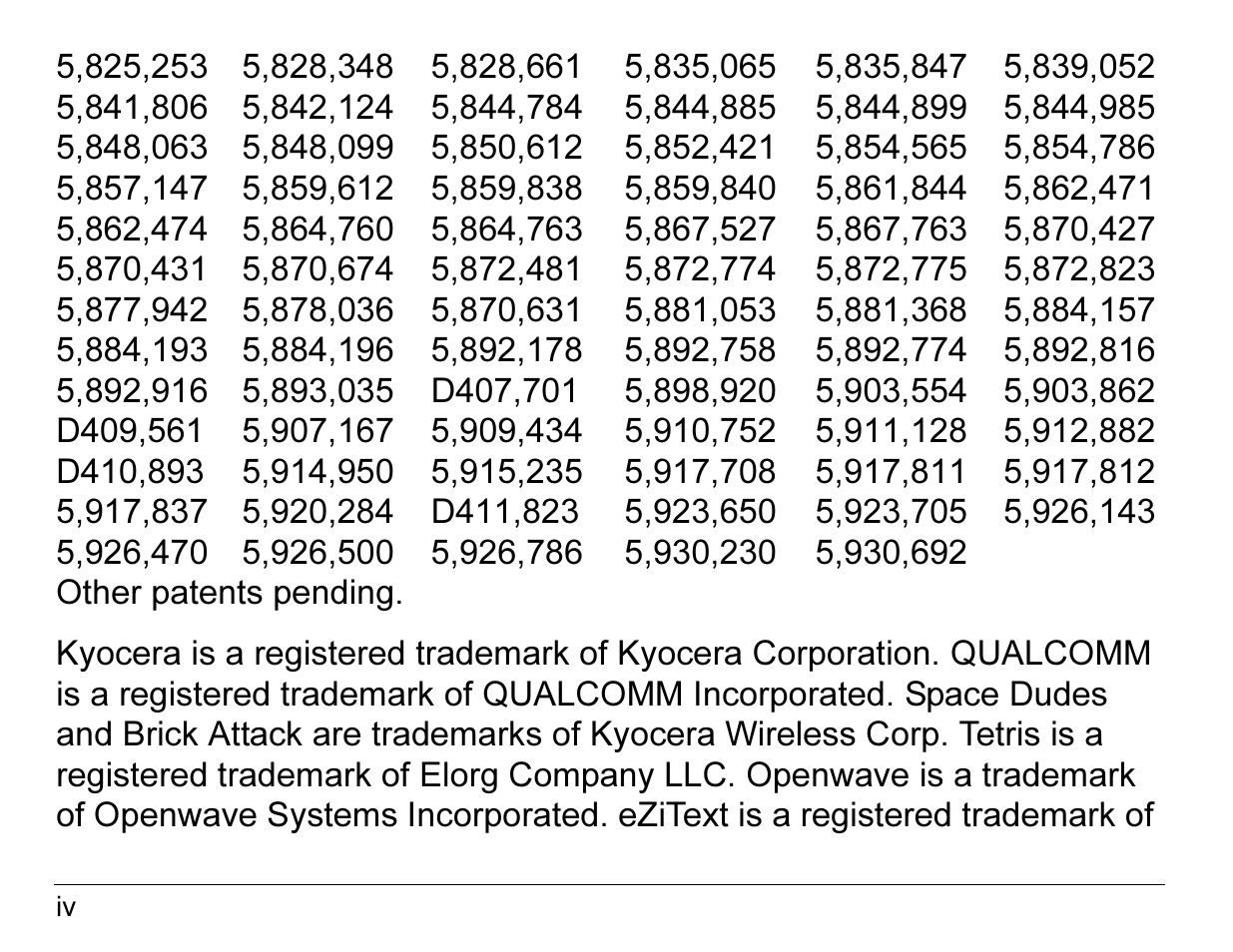 Kyocera 2345 User Manual | Page 4 / 120