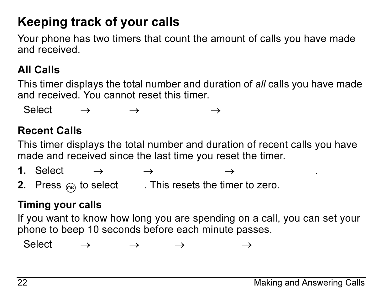Keeping track of your calls | Kyocera 2345 User Manual | Page 42 / 120