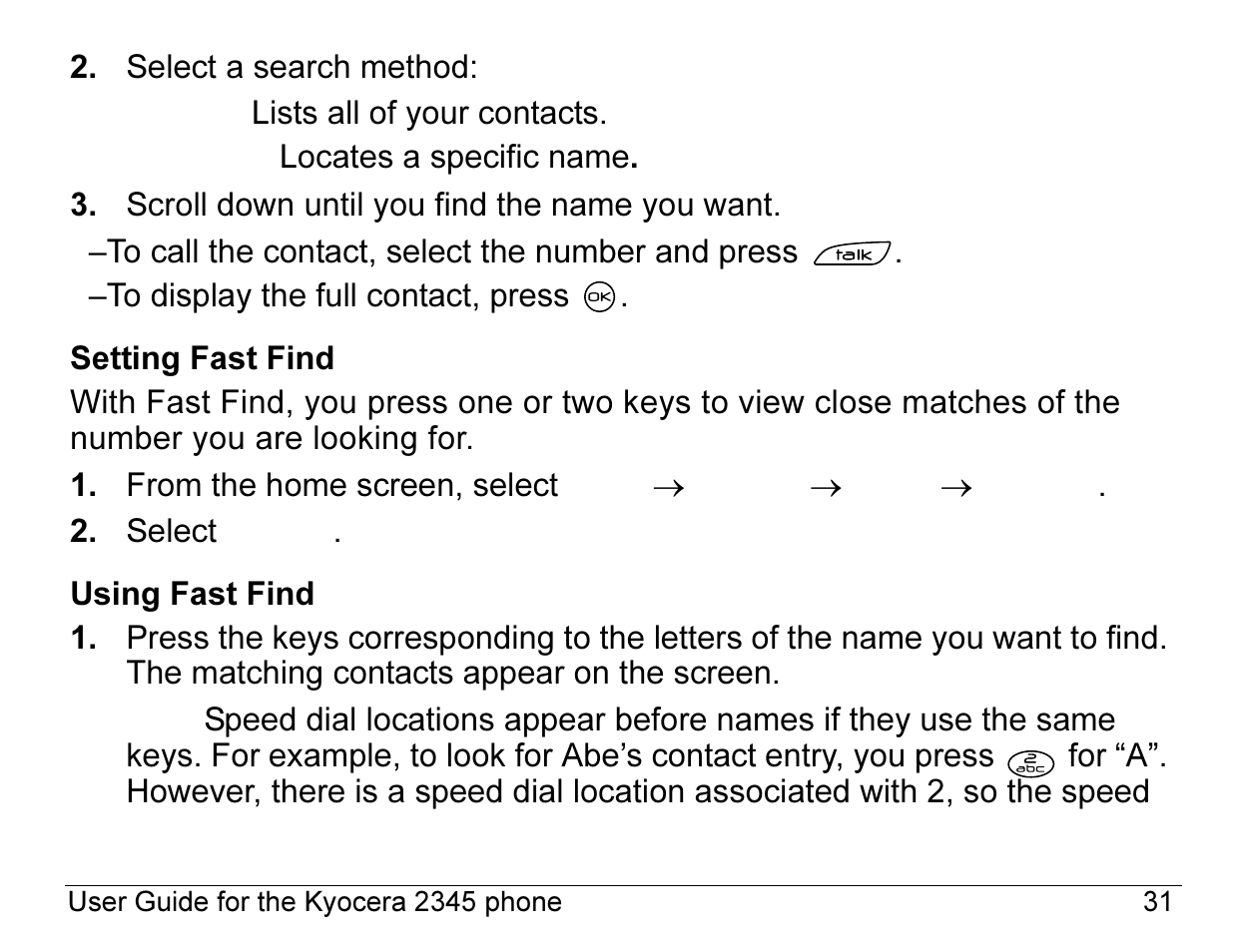Kyocera 2345 User Manual | Page 51 / 120