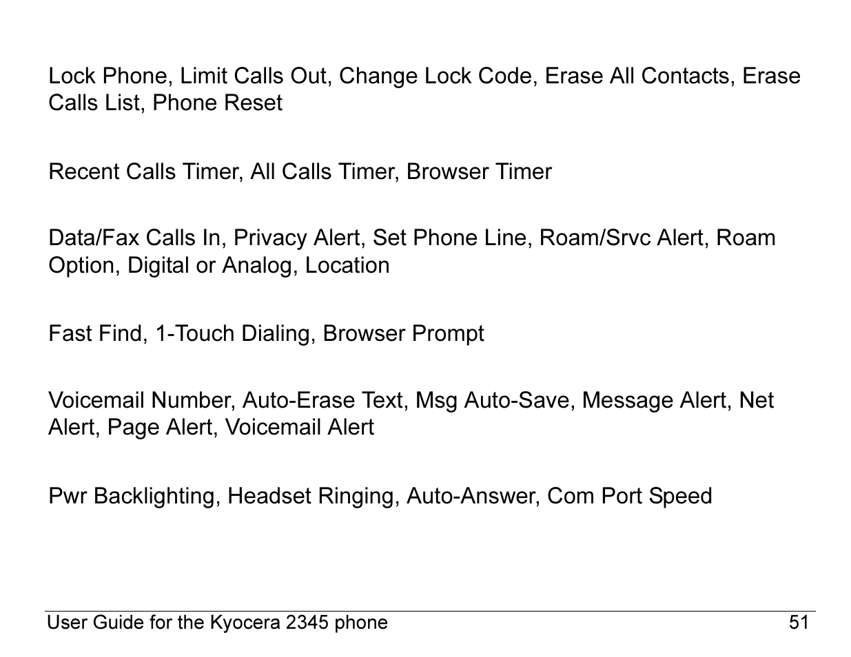 Kyocera 2345 User Manual | Page 71 / 120