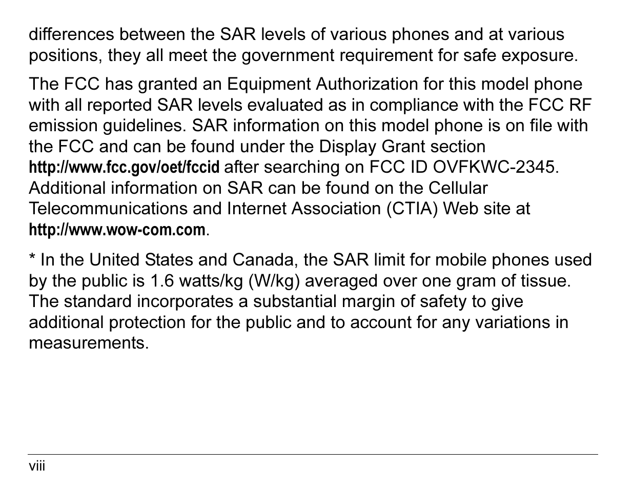 Kyocera 2345 User Manual | Page 8 / 120