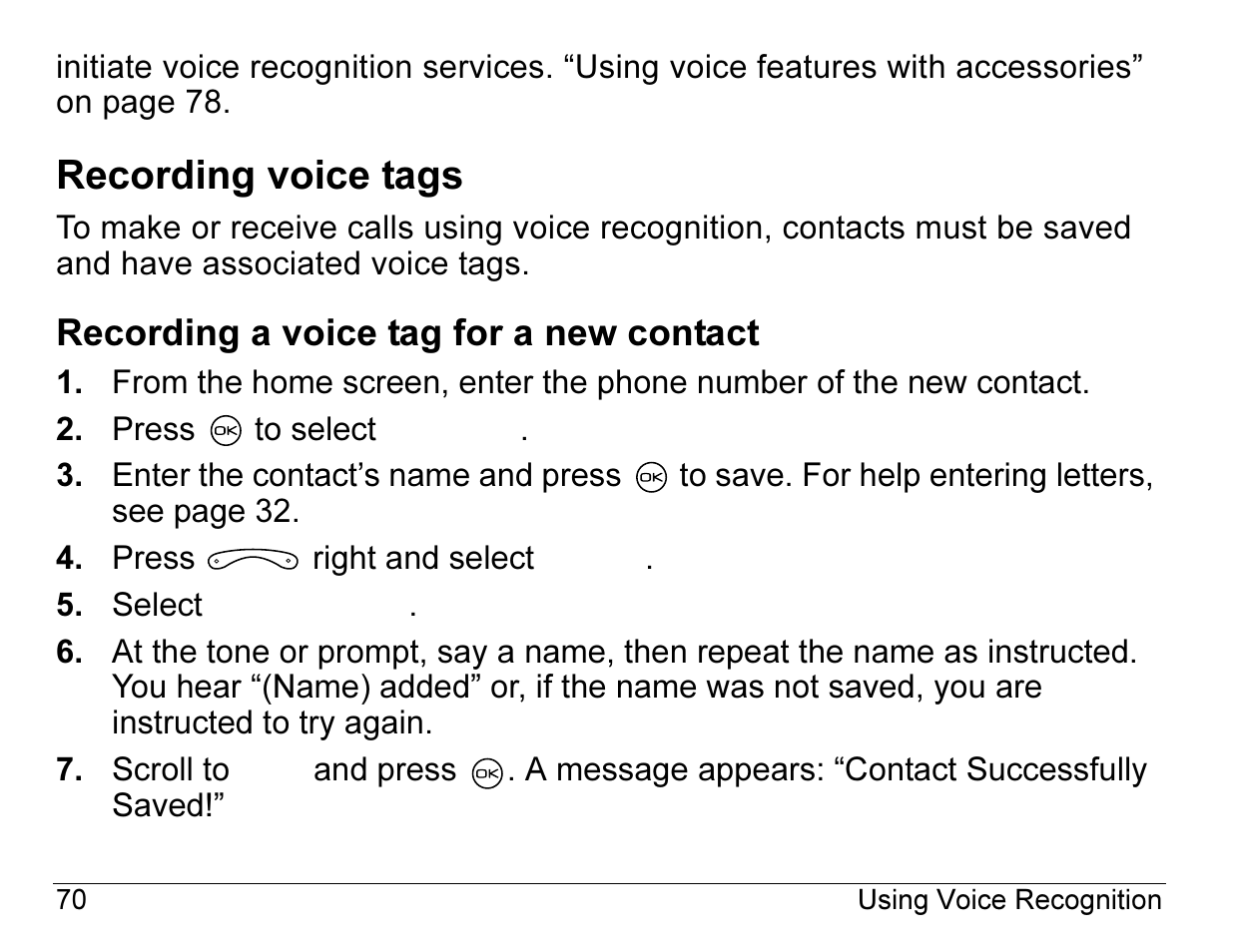Recording voice tags | Kyocera 2345 User Manual | Page 90 / 120