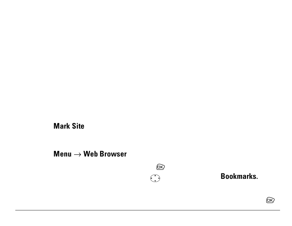 Searching for a web site, Bookmarking a web site | Kyocera S14 User Manual | Page 107 / 123