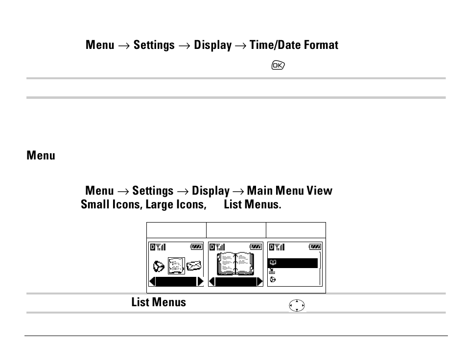Choosing a different time/date format, Choosing a different menu view | Kyocera S14 User Manual | Page 83 / 123