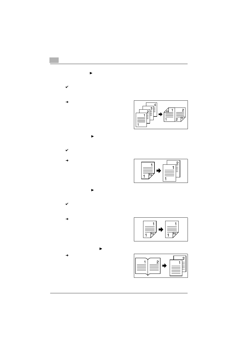 Single-sided, Double-sided, Book (separation) | Kyocera KM-C1530 User Manual | Page 114 / 280