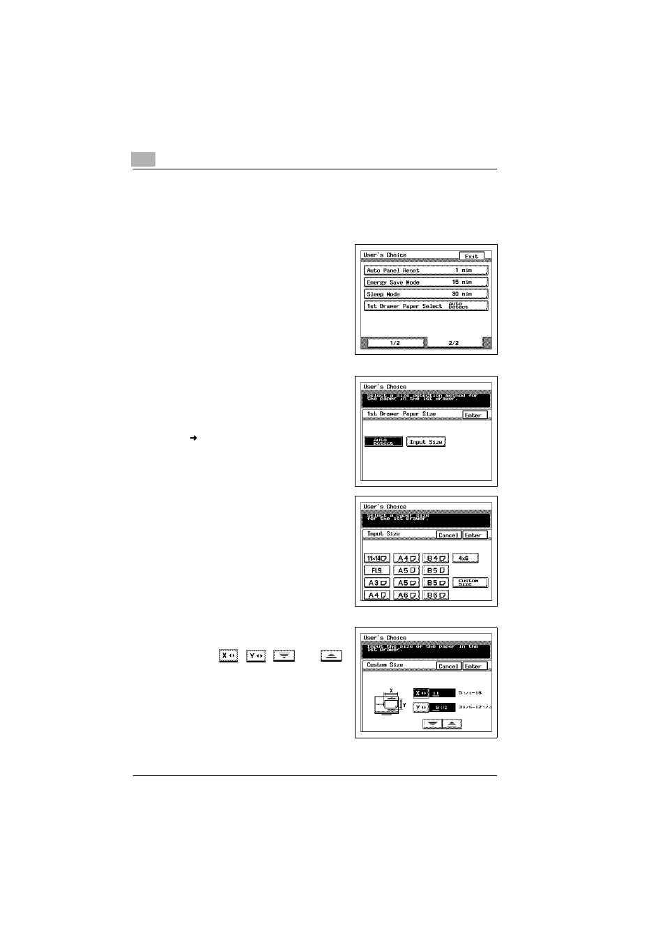 To set the “1st drawer paper select” parameter -18 | Kyocera KM-C1530 User Manual | Page 168 / 280