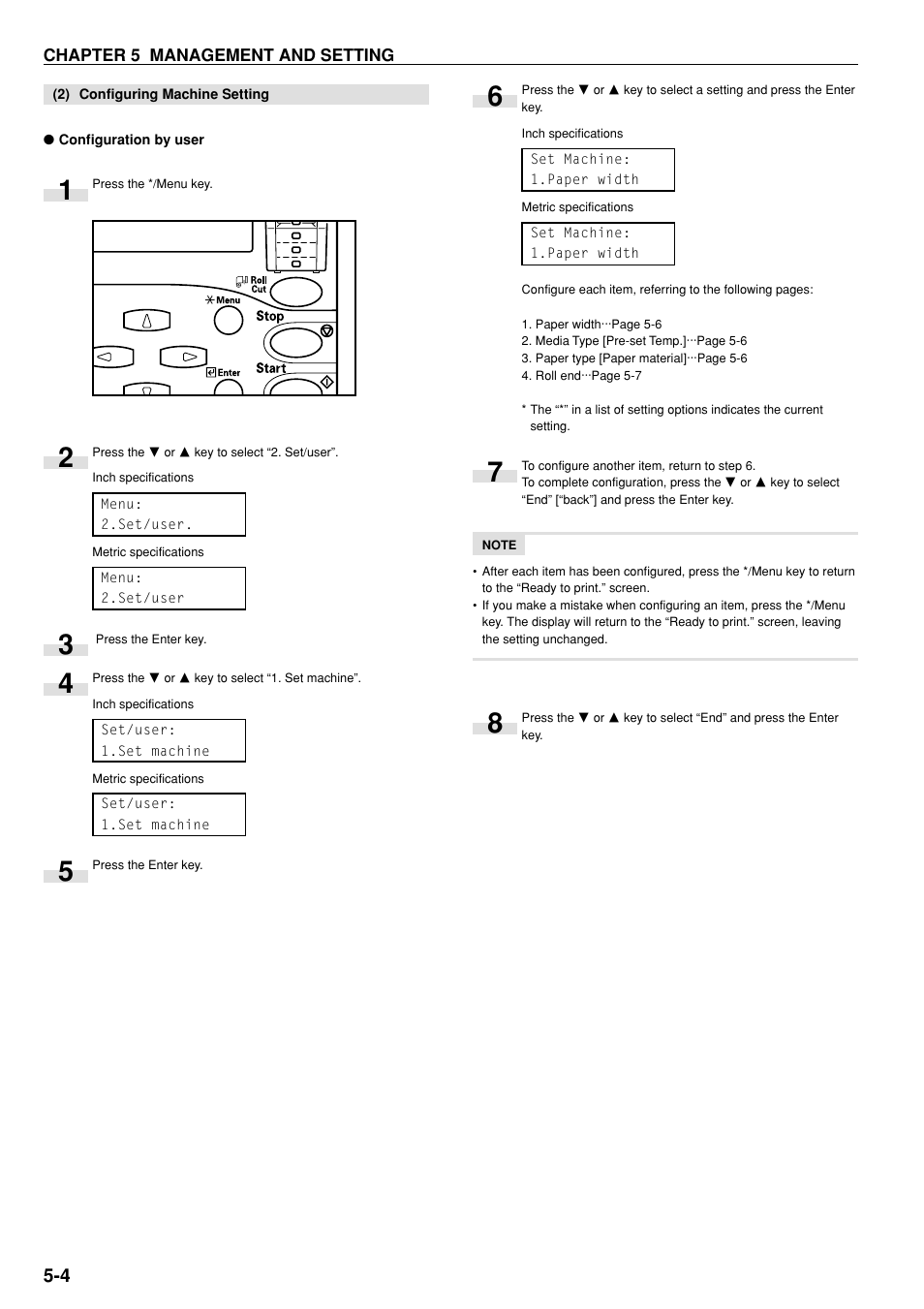 2) configuring machine setting, 2) configuring machine setting -4 | Kyocera KM-P4850w User Manual | Page 38 / 68