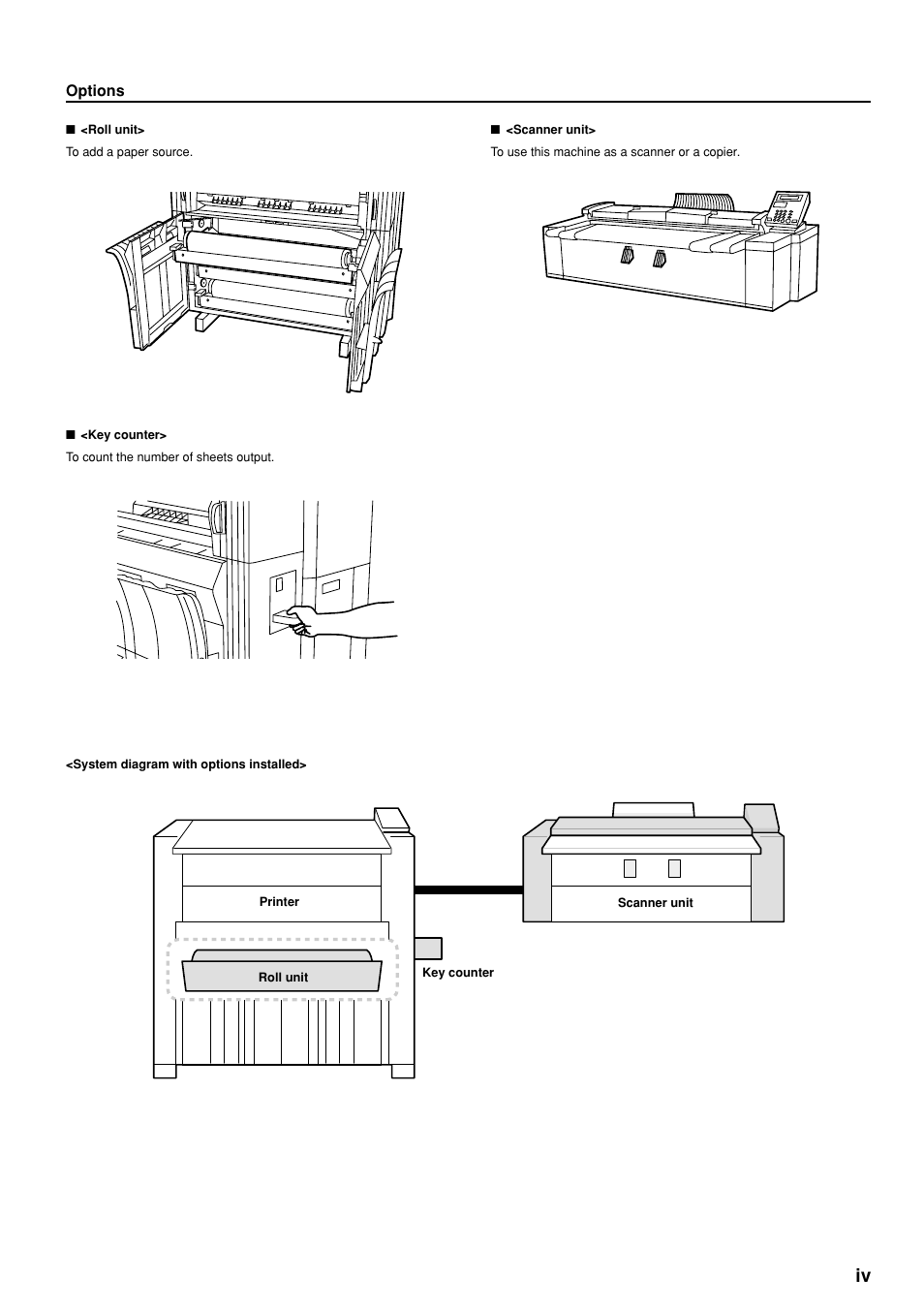 Options | Kyocera KM-P4850w User Manual | Page 7 / 68