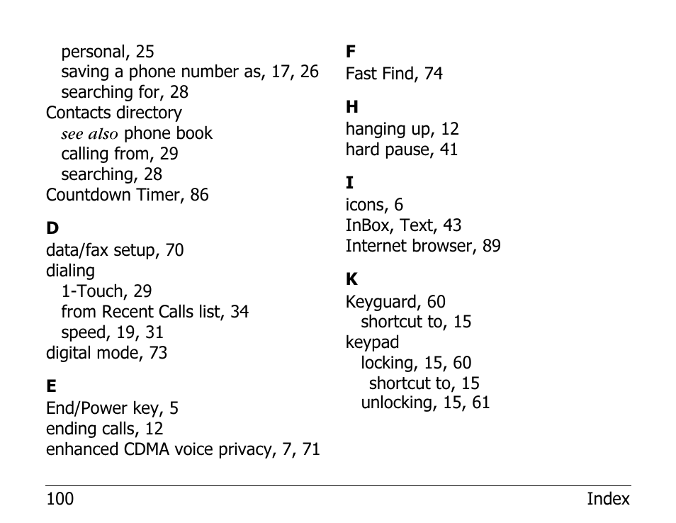 Kyocera 2100 Series User Manual | Page 120 / 123