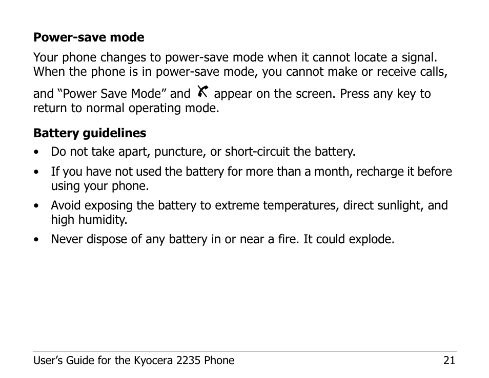 Kyocera 2100 Series User Manual | Page 41 / 123