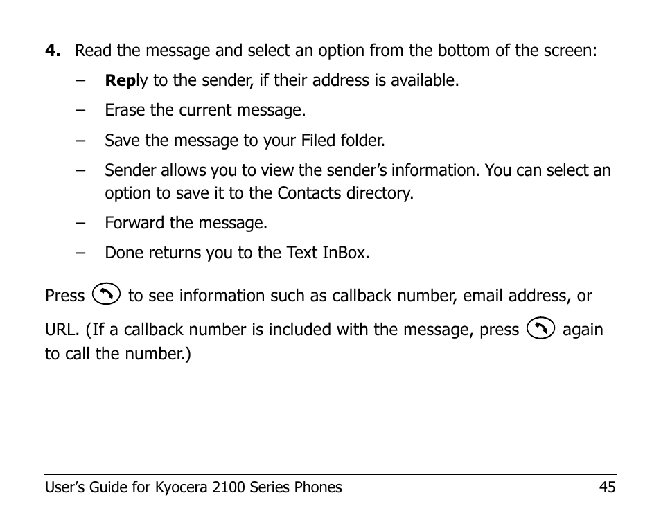 Kyocera 2100 Series User Manual | Page 65 / 123