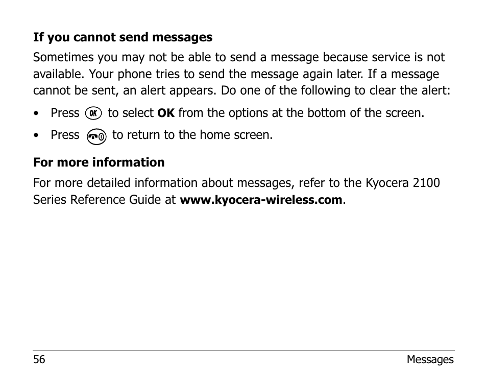 Kyocera 2100 Series User Manual | Page 76 / 123